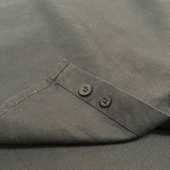 VISITOR MENS BUTTON DOWN XXL LINEN COTTON BLEND SHIRT - Picture 8 of 11